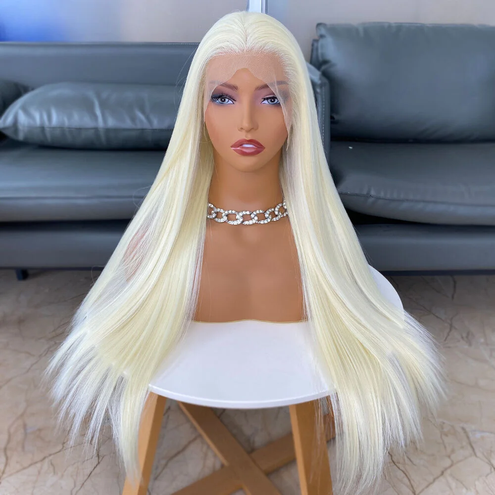 Blonde Heat Resistant Synthetic Hair Long Straight Layered Lace Frontal Wig
Blonde Heat Resistant Synthetic Hair Long Straight Layered Lace Frontal Wig