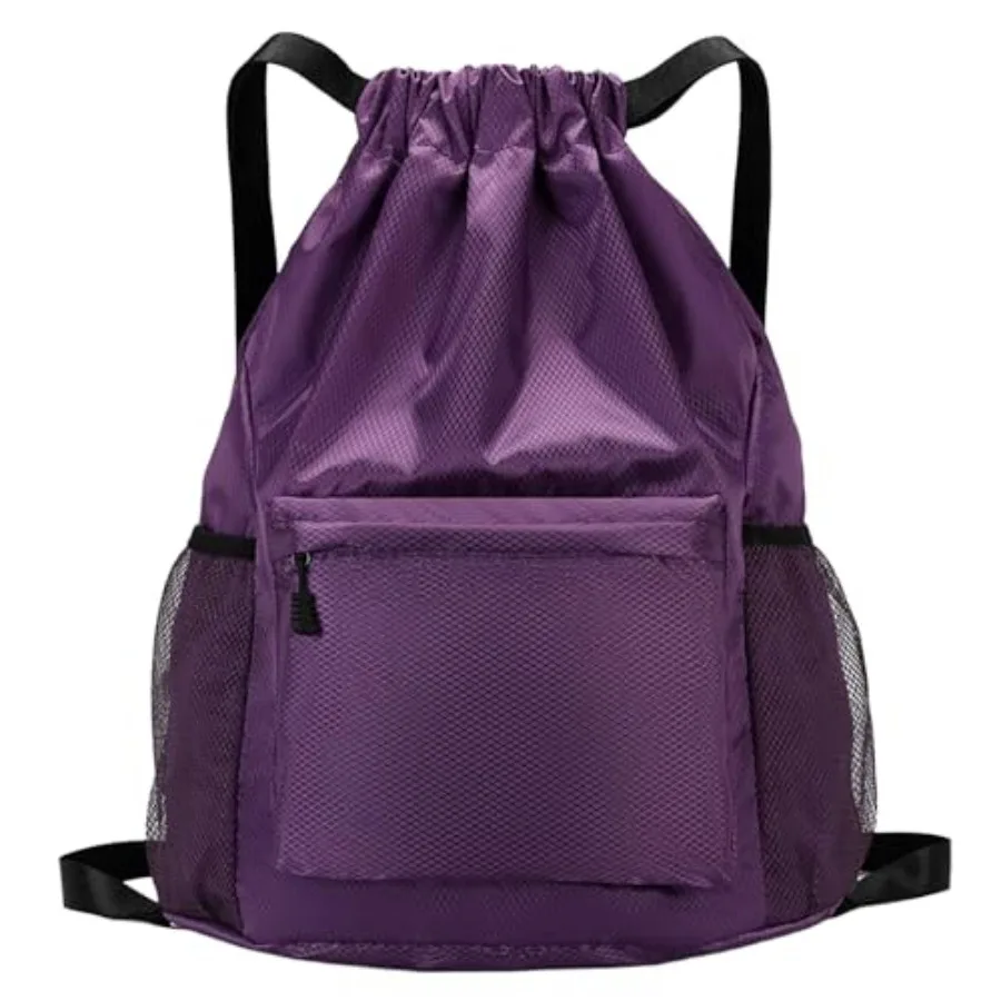 Tygelluis Drawstring Backpack, Waterproof Gym Bag with Water Bottle Pocket for Women Men, Pull String Sport Bag for Swim, Socce
Tygelluis Drawstring Backpack, Waterproof Gym Bag with Water Bottle Pocket for Women Men, Pull String Sport Bag for Swim, Socce