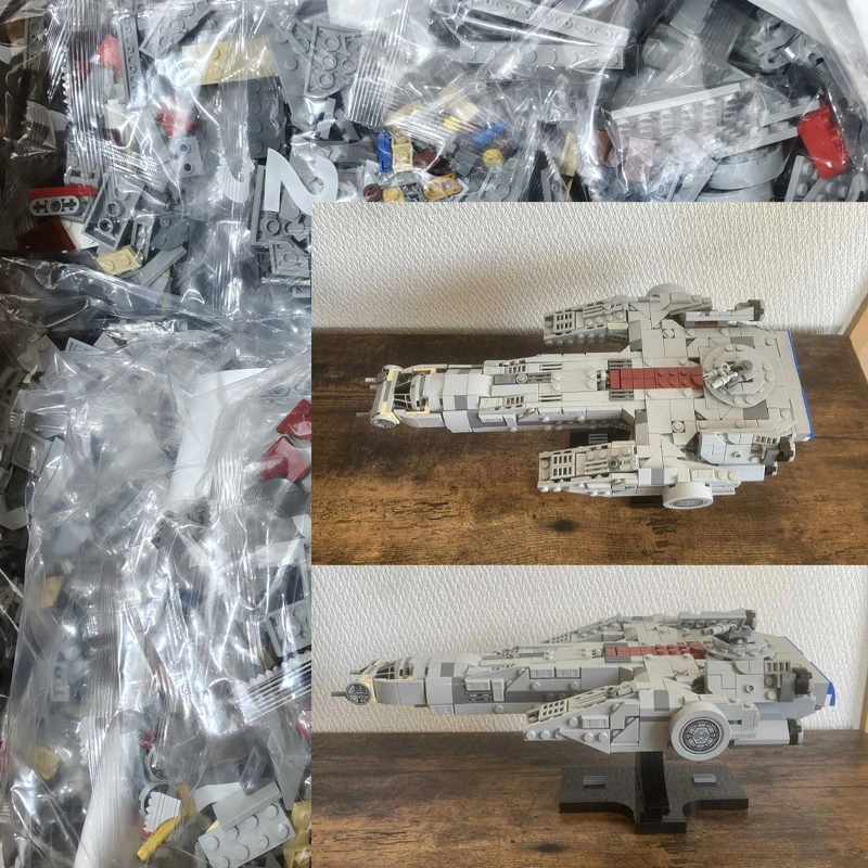 MOC Hondo Ohnaka's Katooni Spaceship Sci-fi Movie Building Blocks DIY Technology Assemble Bricks Model Toy Kids Christmas Gift
MOC Hondo Ohnaka's Katooni Spaceship Sci-fi Movie Building Blocks DIY Technology Assemble Bricks Model Toy Kids Christmas Gift
