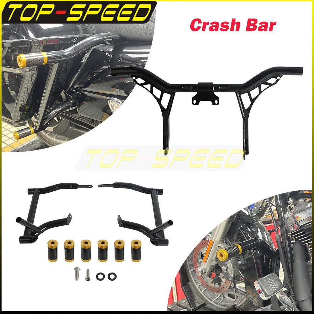 For Harley Touring Freewheeler FLRT 2015-24 Motorcycle Accessories Front Crash Bar Highway Engine Guard Steel Falling Protection
For Harley Touring Freewheeler FLRT 2015-24 Motorcycle Accessories Front Crash Bar Highway Engine Guard Steel Falling Protection