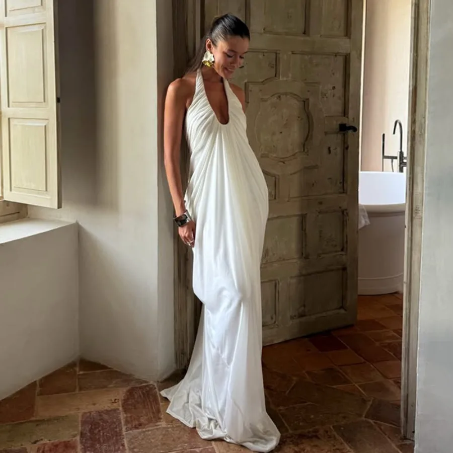 【New style】European and American women's clothing 2026 summer new style sexy loose backless sleeveless V-neck pleated long hang
【New style】European and American women's clothing 2026 summer new style sexy loose backless sleeveless V-neck pleated long hang