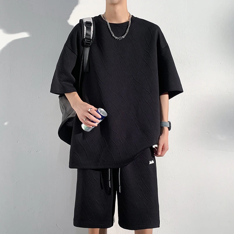 New 2024 Summer Solid T-Shirt And Shorts Two Piece Men's Sets Outwear Plus Size 5XL Loose Short Sleeve Top Tees&Pant Jogger Suit
New 2024 Summer Solid T-Shirt And Shorts Two Piece Men's Sets Outwear Plus Size 5XL Loose Short Sleeve Top Tees&Pant Jogger Suit