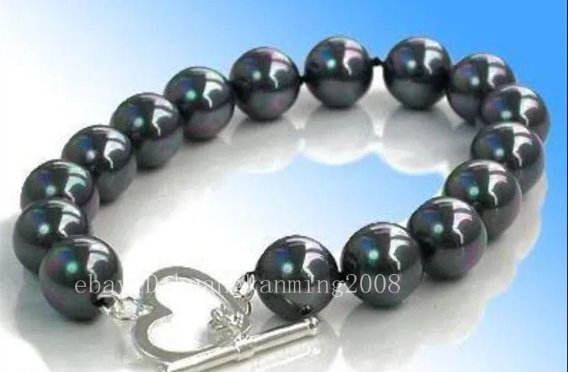 10mm 12mm 14mm Black South Sea Shell Pearl Bracelet 7.5inch AAA
10mm 12mm 14mm Black South Sea Shell Pearl Bracelet 7.5inch AAA