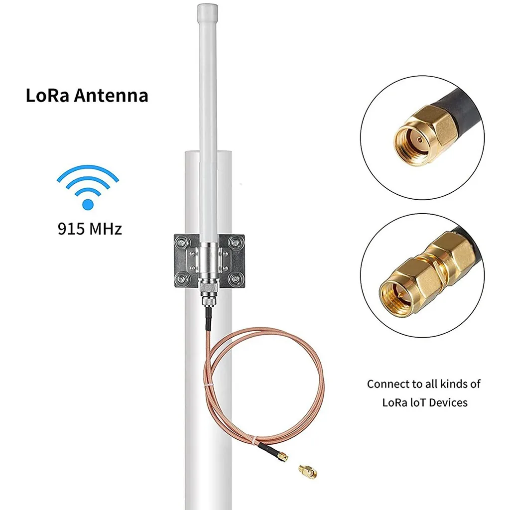 For RAK Antenna Waterproof With RG142 Cable 5.8dBi Fiberglass Aerial Kit Fixed Wall Mount HNT High Temperature
For RAK Antenna Waterproof With RG142 Cable 5.8dBi Fiberglass Aerial Kit Fixed Wall Mount HNT High Temperature