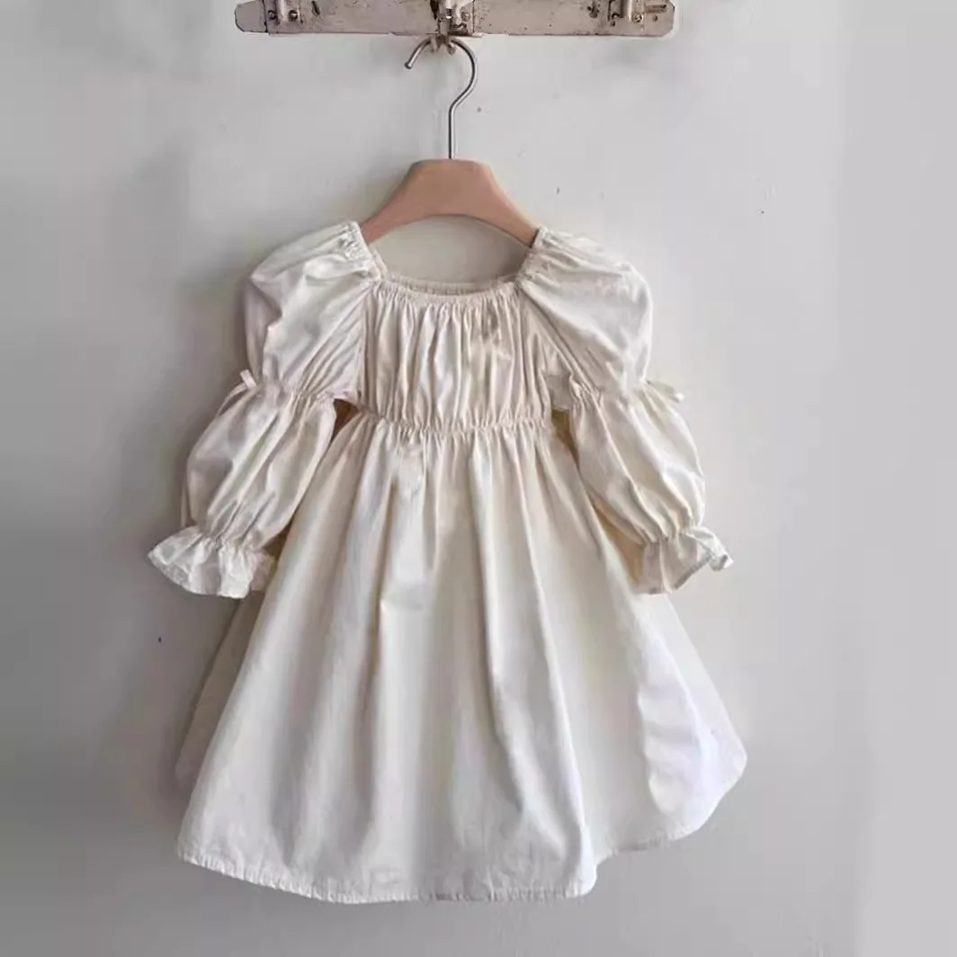 Childrens Clothing Korean Spring and Autumn Childrens Dress Solid Color Temperament Bubble Sleeve Princess Skirt
Childrens Clothing Korean Spring and Autumn Childrens Dress Solid Color Temperament Bubble Sleeve Princess Skirt