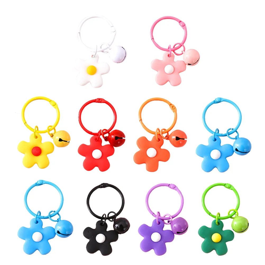 10 Pcs Candy Color Flower Bell Keychains Metal Pendants Small Light Car House Keys Decoration Gifts Non Rust Non Fade Charms
10 Pcs Candy Color Flower Bell Keychains Metal Pendants Small Light Car House Keys Decoration Gifts Non Rust Non Fade Charms