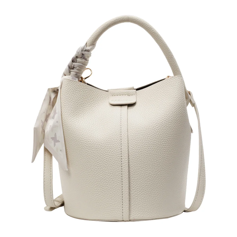 PU Leather Bucket Bag for Women with Inner Pocket Top Handle Bag (Beige)
PU Leather Bucket Bag for Women with Inner Pocket Top Handle Bag (Beige)
