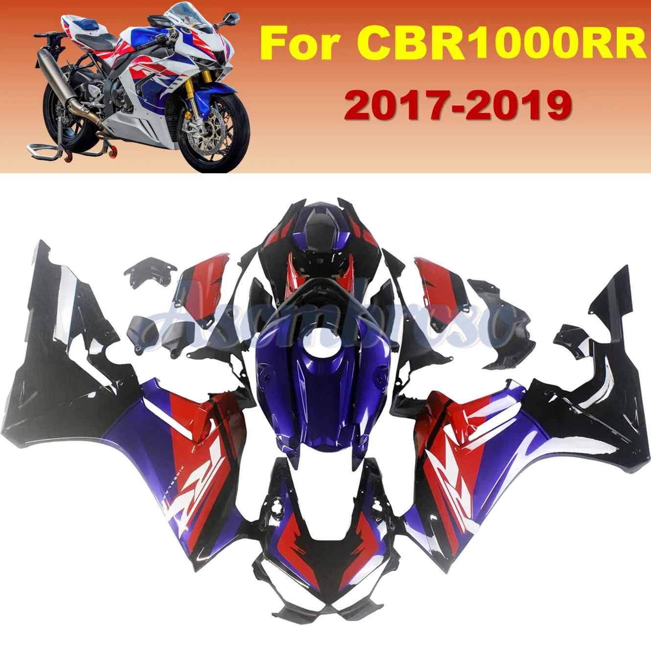 Комплект обтекателей для ремонта мотоцикла для Honda CBR1000RR 2017 2018 2019 CBR 1000 RR 17-19 CBR1000, комплект обтекателей из АБС-пластика
Комплект обтекателей для ремонта мотоцикла для Honda CBR1000RR 2017 2018 2019 CBR 1000 RR 17-19 CBR1000, комплект обтекателей из АБС-пластика