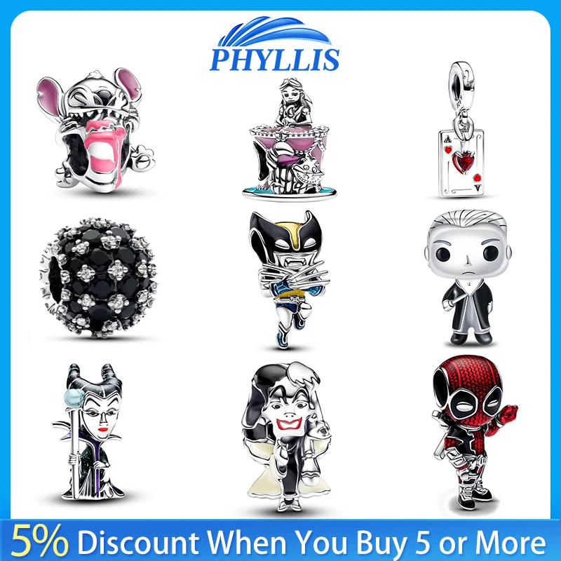 2024 New Hot Sale 925 Sterling Silver Deadpool Charm Suitable for 925 Sterling Silver Original Women Bracelet DIY Jewelry Gift
2024 New Hot Sale 925 Sterling Silver Deadpool Charm Suitable for 925 Sterling Silver Original Women Bracelet DIY Jewelry Gift