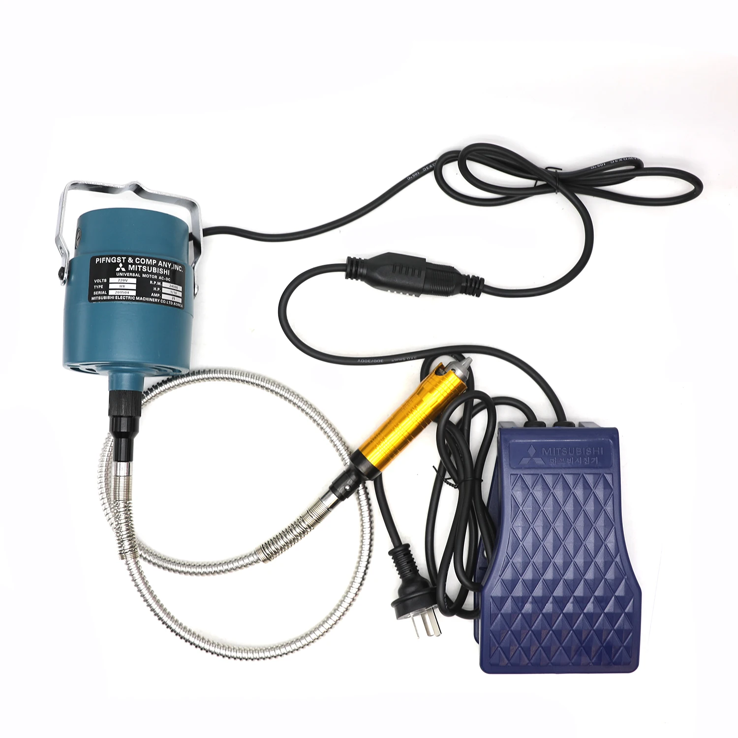Kinway KW-107 Micro Motor Jewelry Polishing Grinder Machine Electronic Foot Control Hang-Up Flexible Shafts Metal Material
Kinway KW-107 Micro Motor Jewelry Polishing Grinder Machine Electronic Foot Control Hang-Up Flexible Shafts Metal Material