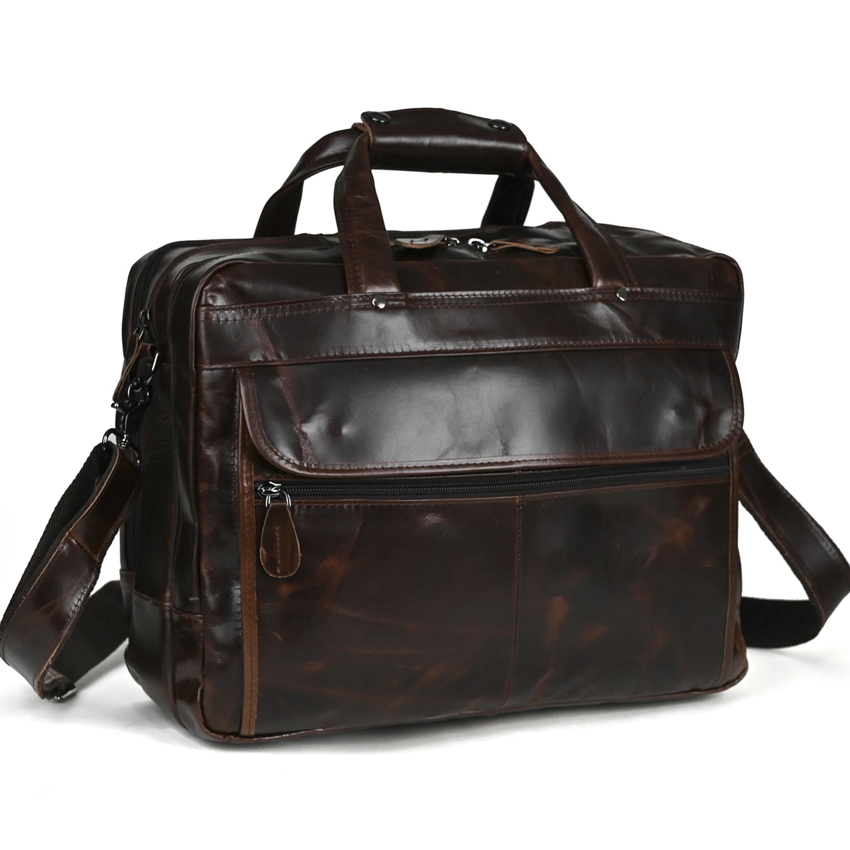 2025 Новый мужской портфель из вощеной воловьей кожи в стиле ретро, натуральная кожа, классический стиль, 14-дюймовая сумка для ноутбука, деловая пригородная сумка
2025 Новый мужской портфель из вощеной воловьей кожи в стиле ретро, натуральная кожа, классический стиль, 14-дюймовая сумка для ноутбука, деловая пригородная сумка