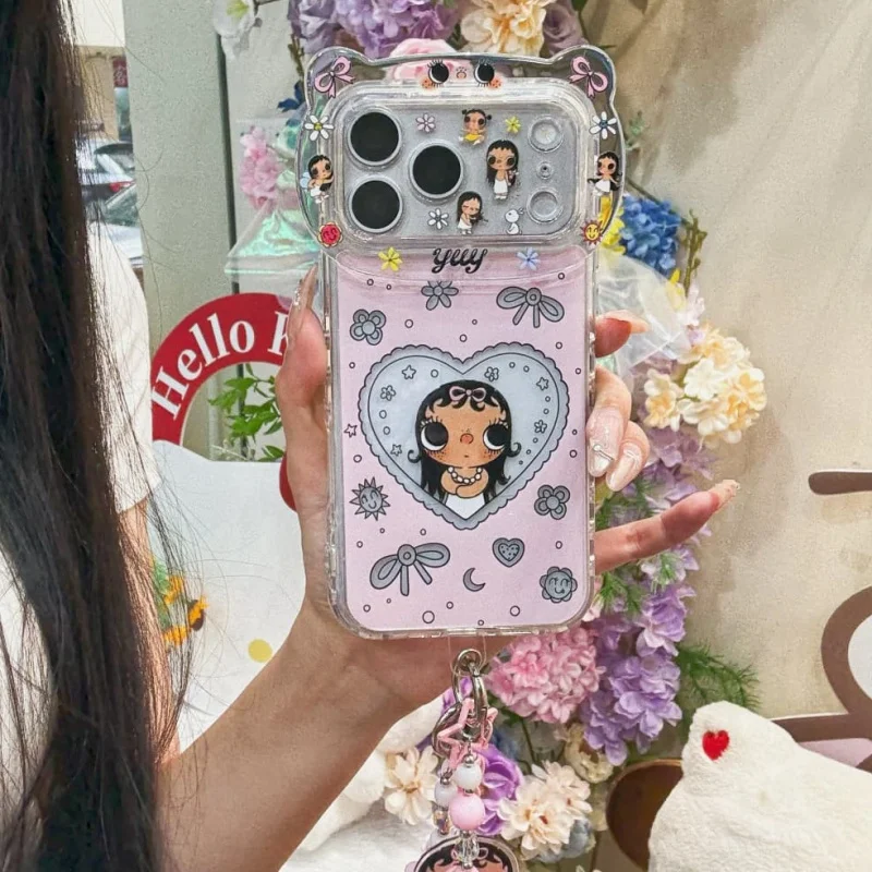 Ins Cute 3D Camera Bowknot Love Girl Phone Case For iPhone 17 Pro 16 15 Pro Max Back Cover with Chain Fashion Lovely Protective
Ins Cute 3D Camera Bowknot Love Girl Phone Case For iPhone 17 Pro 16 15 Pro Max Back Cover with Chain Fashion Lovely Protective
