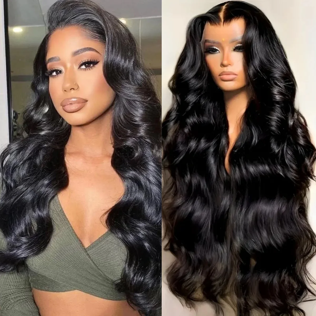 13×4Lace Front Wigs Human Hair Body Wave Lace Frontal Wigs 5×5 200 Density Transparent Human Hair Wigs 13×6 1B
13×4Lace Front Wigs Human Hair Body Wave Lace Frontal Wigs 5×5 200 Density Transparent Human Hair Wigs 13×6 1B