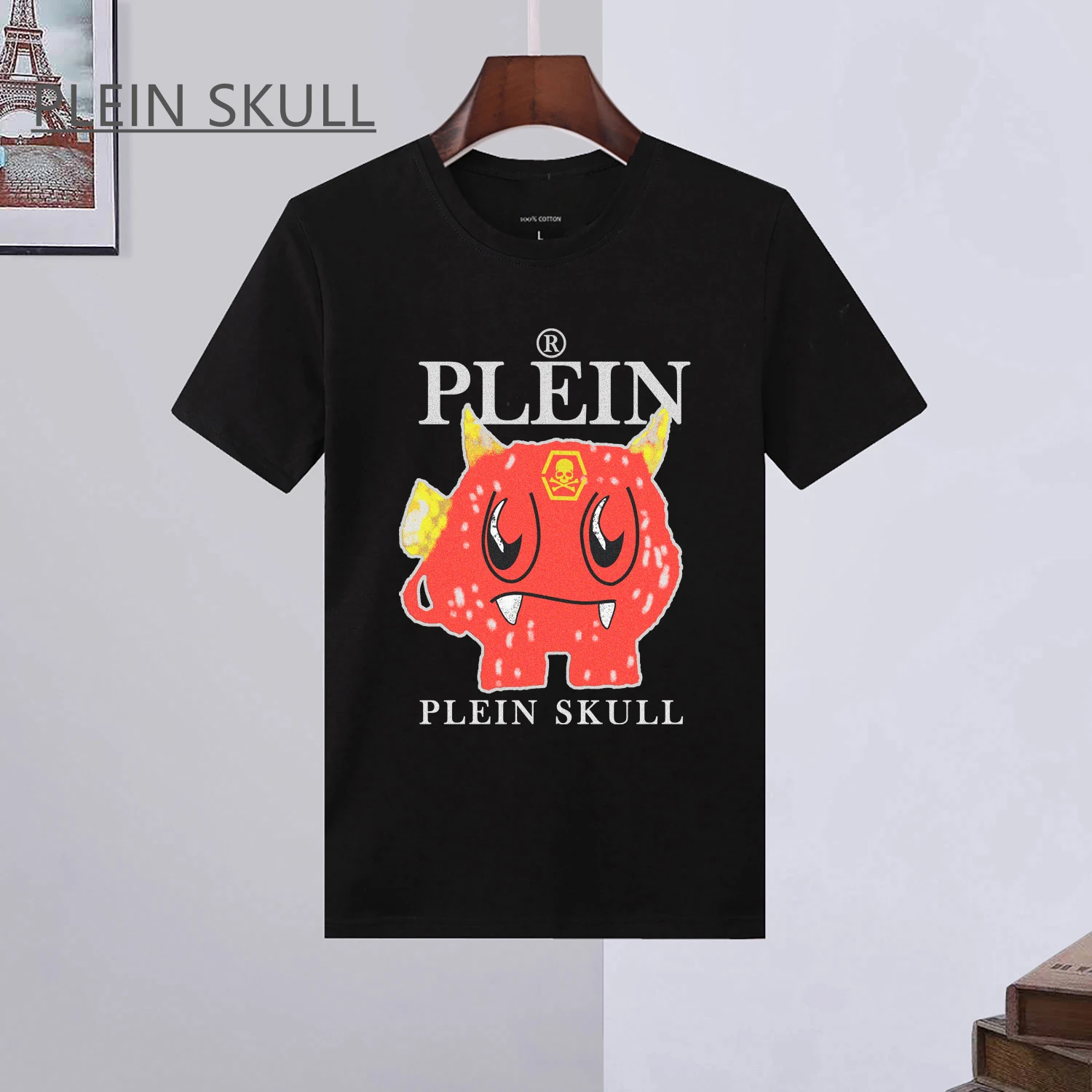 PLEIN SKULL Мужская мода Топ с короткими рукавами Летняя повседневная повседневная вечерняя хлопковая футболка унисекс с круглым вырезом Дышащая спортивная рубашка
PLEIN SKULL Мужская мода Топ с короткими рукавами Летняя повседневная повседневная вечерняя хлопковая футболка унисекс с круглым вырезом Дышащая спортивная рубашка