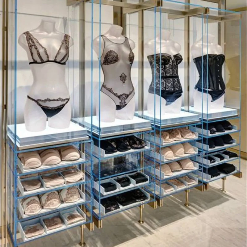 2025customized.Customized layout design underwear display rack, store design underwear and bra display rack
2025customized.Customized layout design underwear display rack, store design underwear and bra display rack