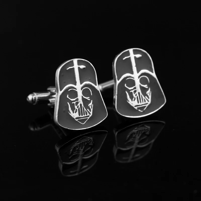 Wars Star Black White Warrior Cufflinks Warrior Mini Logo Darth Vader for Men Shirt Accessory Jewelry Toy Gift
Wars Star Black White Warrior Cufflinks Warrior Mini Logo Darth Vader for Men Shirt Accessory Jewelry Toy Gift