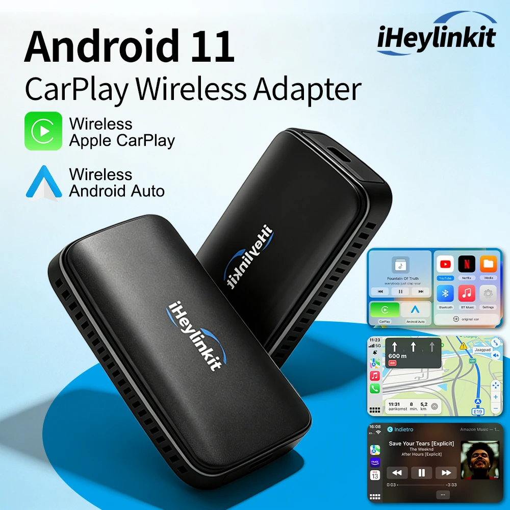 iHeylinkit 3 in 1 Smart Ai Box Wireless Android Auto Adapter Built in Youtube Netflix for VW Benz Ford 99% of Cars
iHeylinkit 3 in 1 Smart Ai Box Wireless Android Auto Adapter Built in Youtube Netflix for VW Benz Ford 99% of Cars