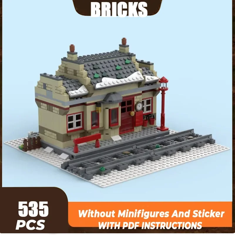 Moc Building Bricks Street View Model Winter Hogsmeadess Station Technology Modular Blocks Gifts Toys For Children DIY Assembly
Moc Building Bricks Street View Model Winter Hogsmeadess Station Technology Modular Blocks Gifts Toys For Children DIY Assembly