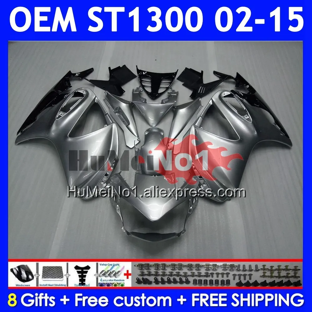 STX1300 For HONDA ST-1300 ST 1300 CC 02 03 04 05 06 07 Gloss Silver 08 72No.10 ST1300 2009 2010 2011 2012 2013 2014 2015 Fairing
STX1300 For HONDA ST-1300 ST 1300 CC 02 03 04 05 06 07 Gloss Silver 08 72No.10 ST1300 2009 2010 2011 2012 2013 2014 2015 Fairing