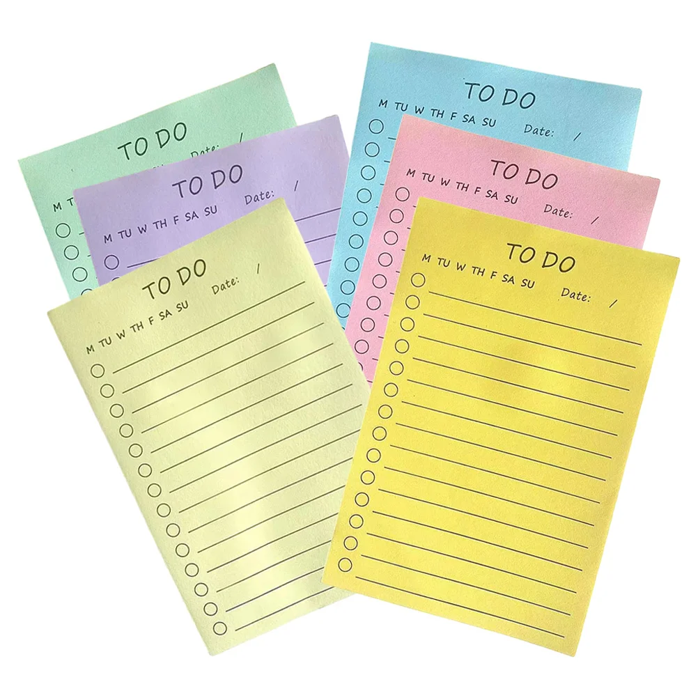 6Pcs Sticky Memo Pads Creative Small Notebooks Colored Tabs Arbitrary Paste Office Home School Bulk Notes Portable
6Pcs Sticky Memo Pads Creative Small Notebooks Colored Tabs Arbitrary Paste Office Home School Bulk Notes Portable