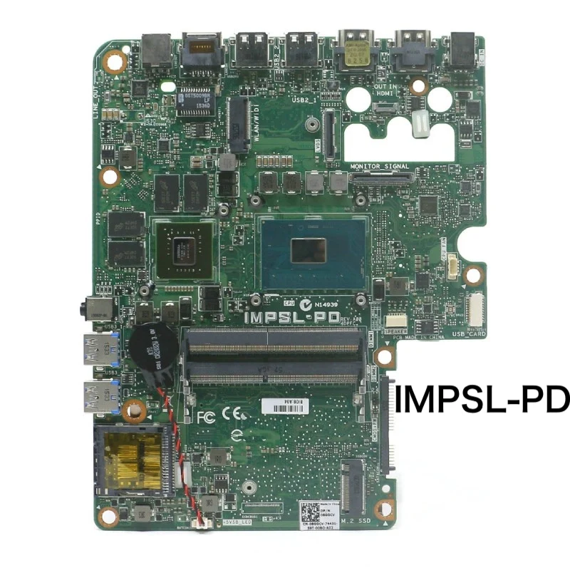 For DELL 7459 All-in-one Motherboard IMPSL-PD CN-08GGCV 08GGCV 8GGCV DDR4 Mainboard 100% Tested OK Fully Work Free Shipping
For DELL 7459 All-in-one Motherboard IMPSL-PD CN-08GGCV 08GGCV 8GGCV DDR4 Mainboard 100% Tested OK Fully Work Free Shipping