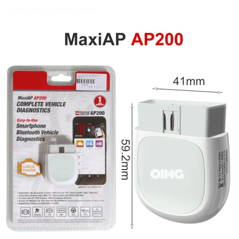 OIMG 2026 NEW Car Diagnostic Tool AP200 Bluetooth OBD2 Code Reader With Full System Fault Detector
