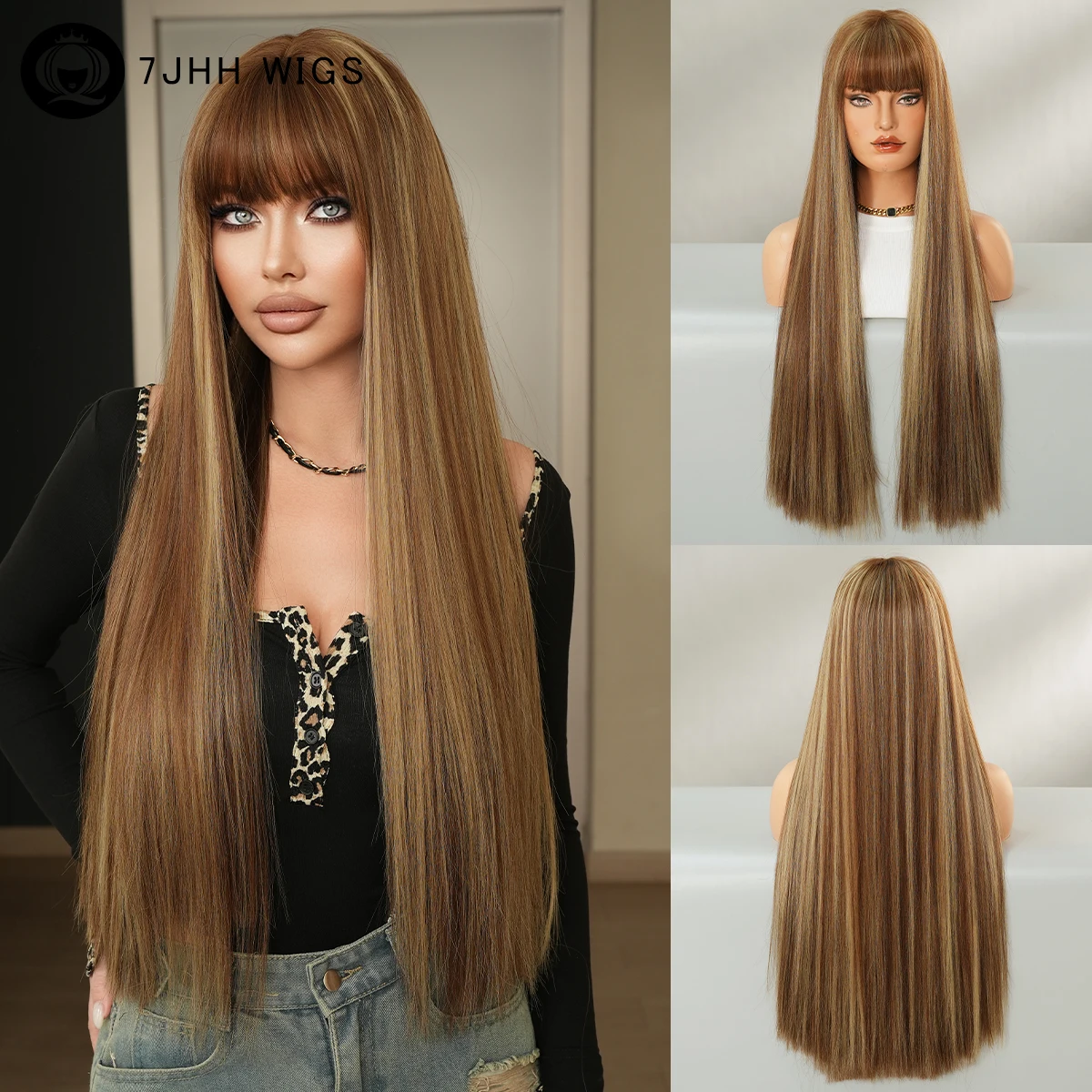 Длинный прямой золотой парик для женщин, ежедневное использование, синтетический многослойный термостойкий парик высокой плотности с аккуратной челкой, подходит для начинающих
Длинный прямой золотой парик для женщин, ежедневное использование, синтетический многослойный термостойкий парик высокой плотности с аккуратной челкой, подходит для начинающих