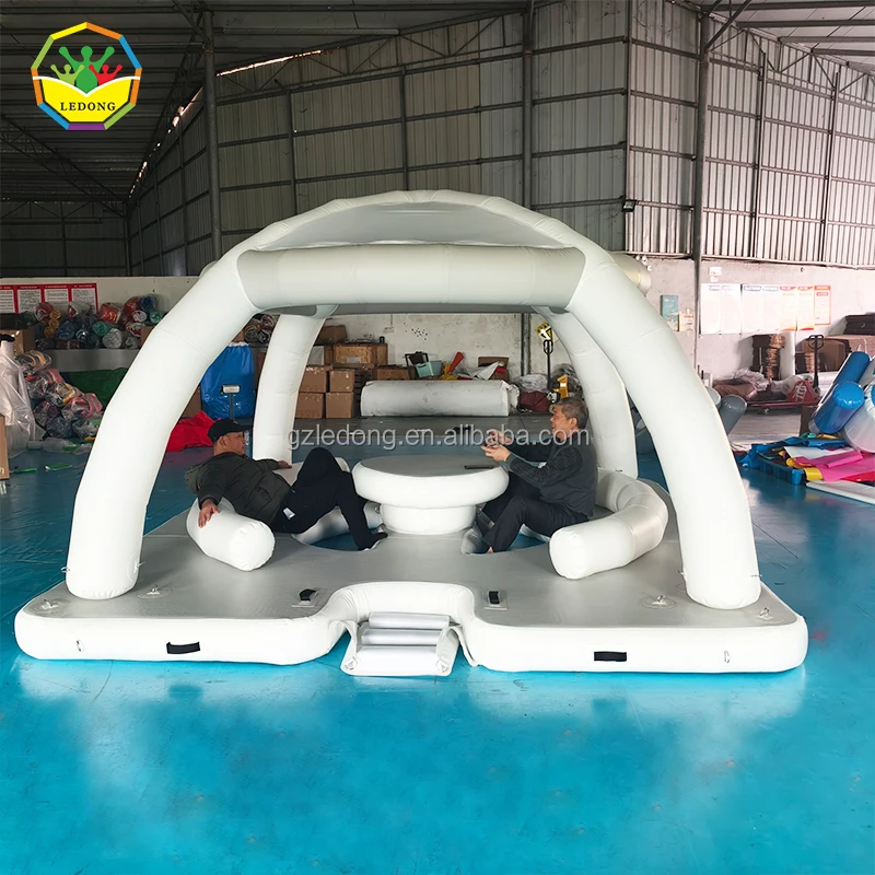 New Arrival Wholesale Pontoon Swim Deck Water Leisure Island Driftsun Inflatable Floating Dock Platform Inflatable Mat With Tent
New Arrival Wholesale Pontoon Swim Deck Water Leisure Island Driftsun Inflatable Floating Dock Platform Inflatable Mat With Tent