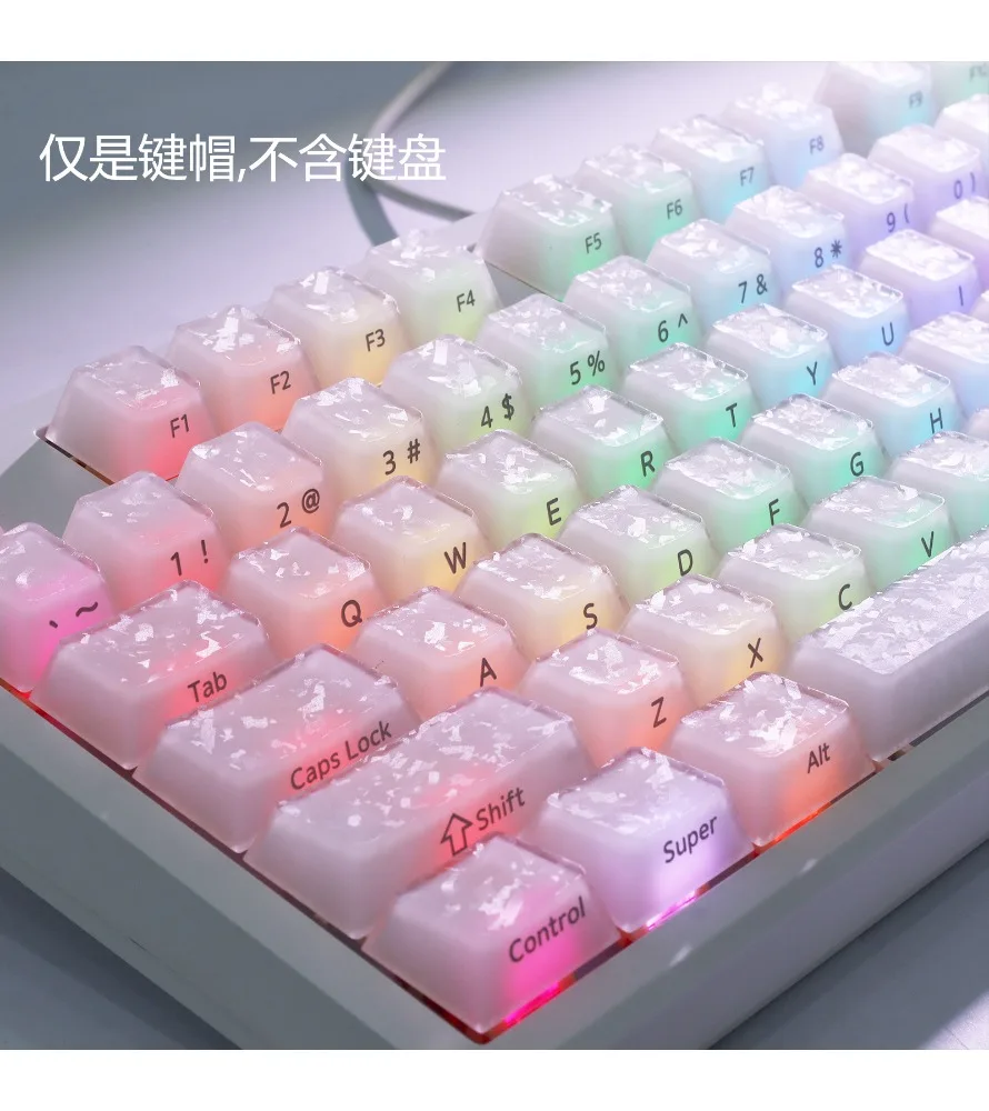 Keycap Personalized keycap Original light-transmitting forged carbon pattern magnetic axis Mechanical keyboard cap Crystal
Keycap Personalized keycap Original light-transmitting forged carbon pattern magnetic axis Mechanical keyboard cap Crystal