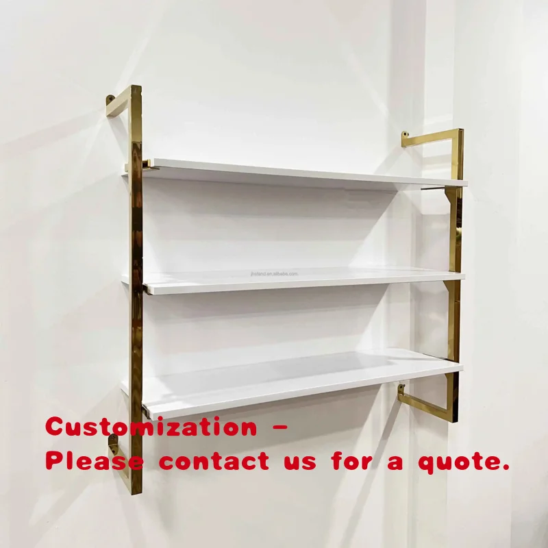 custom.Stock Luxury Multilayer Shoe Store Stand Stainless Steel Bright Gold Display Wall Shelf Shoe Racks Three Floor
custom.Stock Luxury Multilayer Shoe Store Stand Stainless Steel Bright Gold Display Wall Shelf Shoe Racks Three Floor