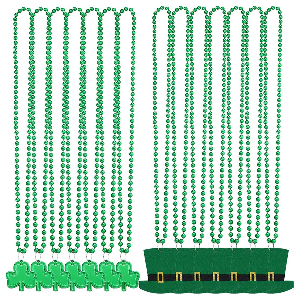 14 Pcs Shamrock Necklace Festival Decorative Stylish Necklaces Patrick Day Party Accessories Lightweight Practical
14 Pcs Shamrock Necklace Festival Decorative Stylish Necklaces Patrick Day Party Accessories Lightweight Practical