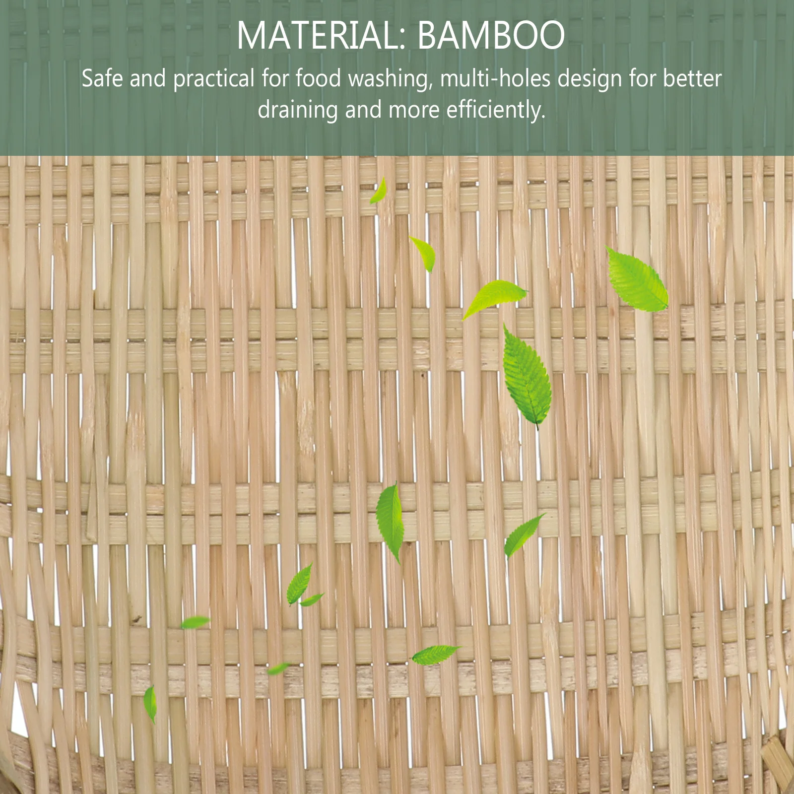 1Pcs Bamboo Weaving Drain Basket Kitchen Food Draining Container Food Drying Basket for Fruits Vegetables
1Pcs Bamboo Weaving Drain Basket Kitchen Food Draining Container Food Drying Basket for Fruits Vegetables