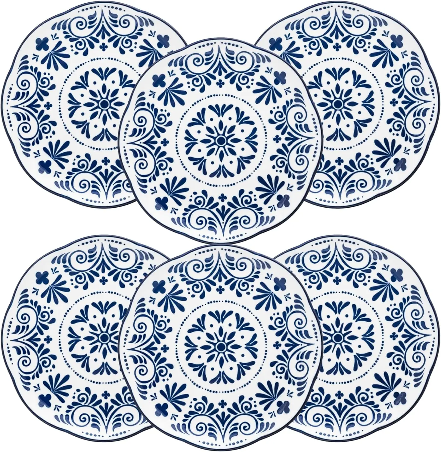 Talavera Dinnerware, Set of 6 (10" Dinner Plate)
Talavera Dinnerware, Set of 6 (10" Dinner Plate)