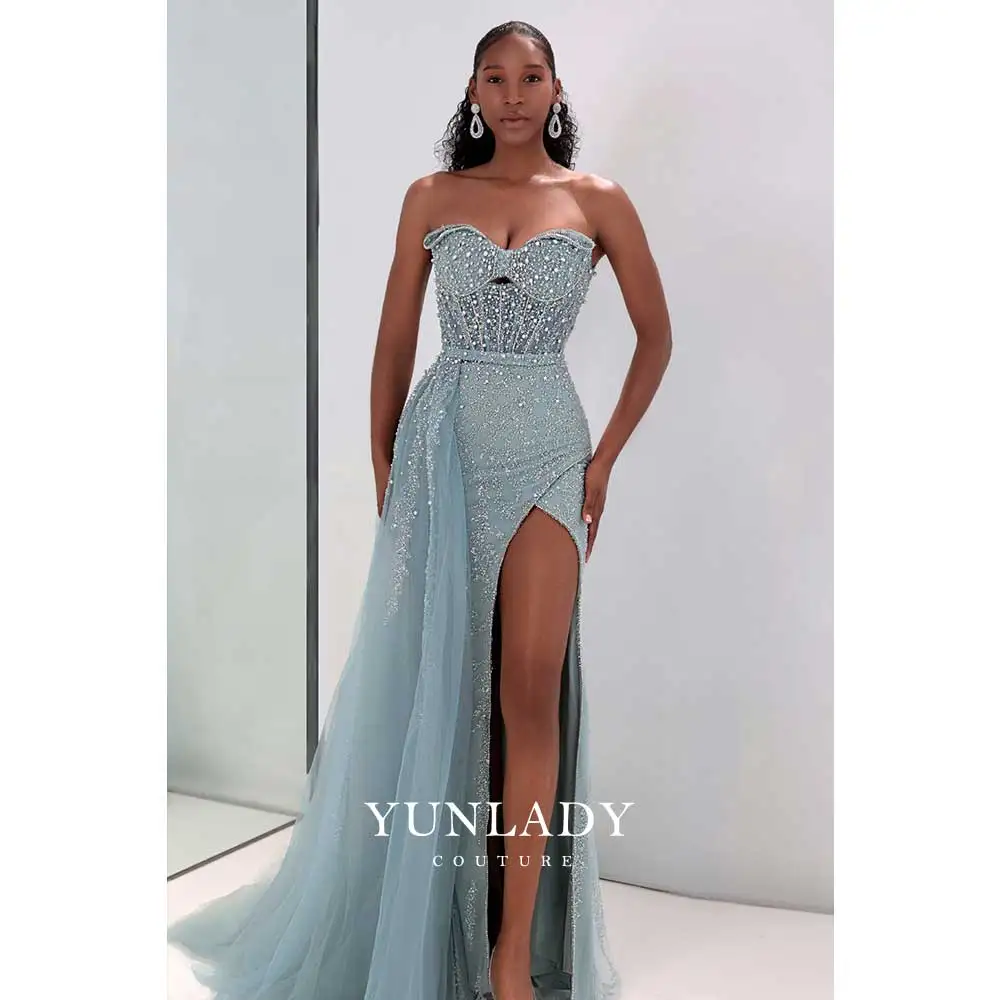 YUNLAN Luxury Dubai Beaded Mermaid Evening Dress Women Wedding Party Gowns Special Occasion Red Carpet Haute Couture Gown
YUNLAN Luxury Dubai Beaded Mermaid Evening Dress Women Wedding Party Gowns Special Occasion Red Carpet Haute Couture Gown