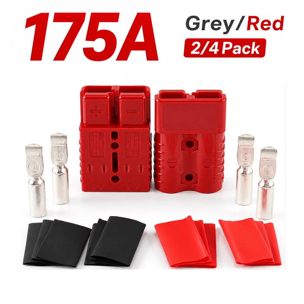 2/4Pack 175A High Current Power Double Pole Quick Connect/Disconnect Battery Connector Plug for RV Truck Trailer Wiring
2/4Pack 175A High Current Power Double Pole Quick Connect/Disconnect Battery Connector Plug for RV Truck Trailer Wiring