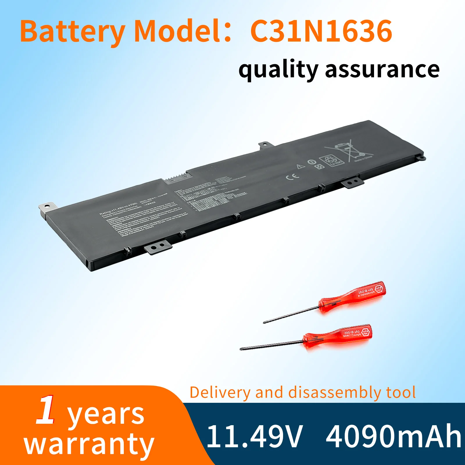 BVBH C31N1636 Laptop Battery For Asus N580VN N580VD NX580V X580V X580VN X580GD N580GD X580VD N580VD NX580VD7300 NX580VD7700
BVBH C31N1636 Laptop Battery For Asus N580VN N580VD NX580V X580V X580VN X580GD N580GD X580VD N580VD NX580VD7300 NX580VD7700