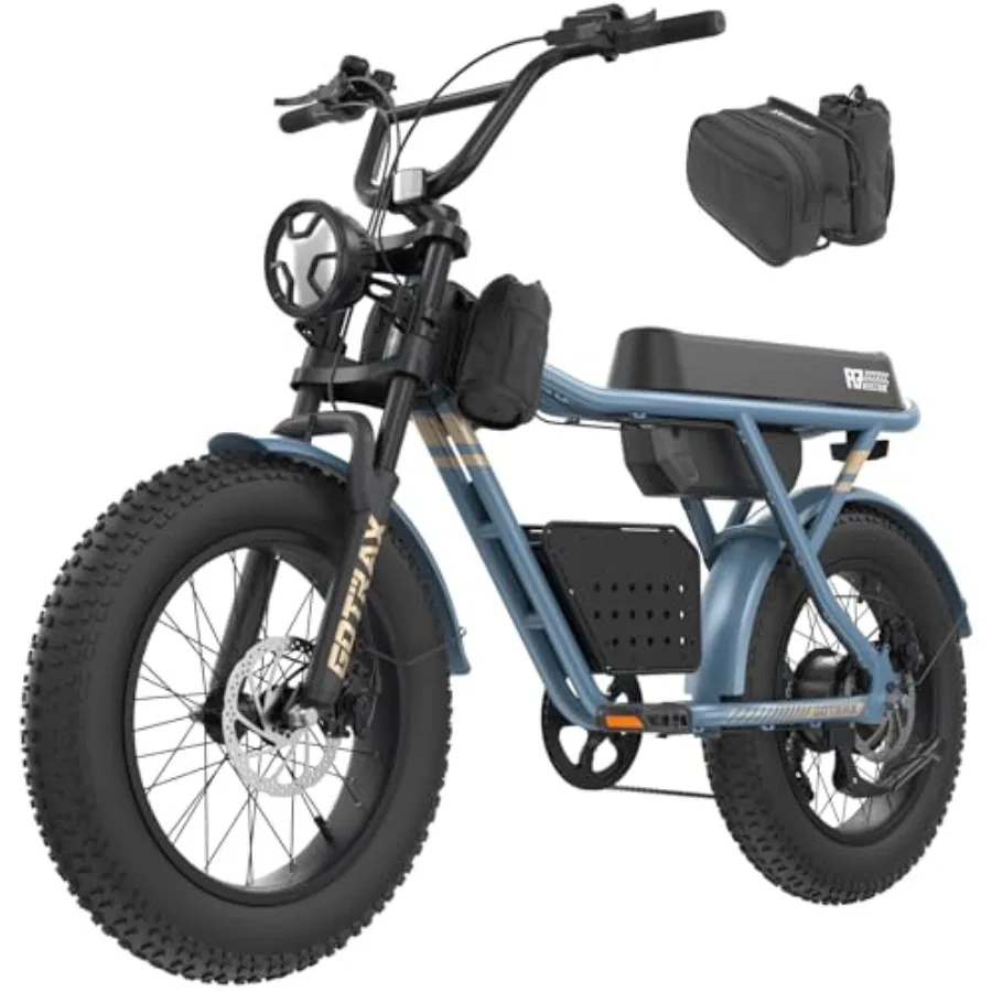 R7 Electric Bike for Adults 750W Motor 25mph Max 45-Mile Range 20in Fat Tire UL Certified 48V Removable Battery Oversized Padde
R7 Electric Bike for Adults 750W Motor 25mph Max 45-Mile Range 20in Fat Tire UL Certified 48V Removable Battery Oversized Padde