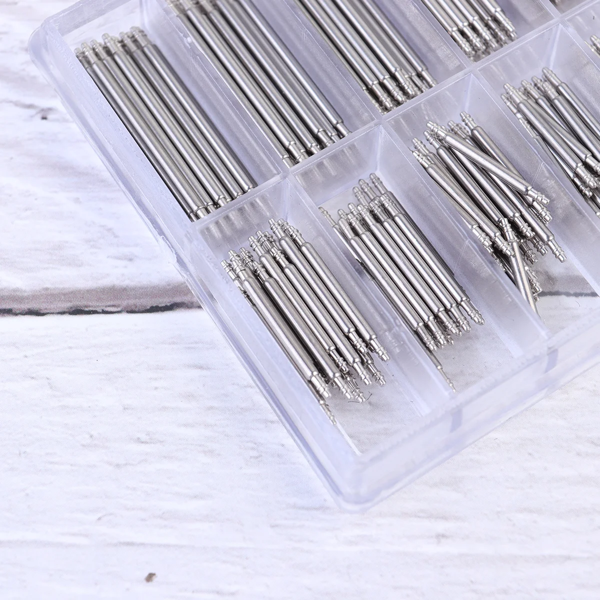 360pcs Watch Band Tool Durable Table Accessory Repair Kit Spring Bar Link Pin Remover 8Mm-25Mm Silver For Watch Strap Removing
360pcs Watch Band Tool Durable Table Accessory Repair Kit Spring Bar Link Pin Remover 8Mm-25Mm Silver For Watch Strap Removing