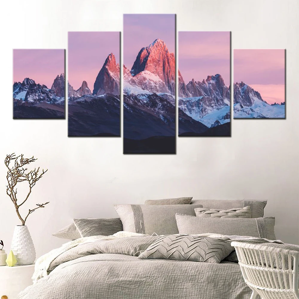 5 Pieces Wall Art Canvas Landscape Poster Nature Mount Fitz Roy Wallpaper Painting Living Room Picture Print Bedroom Home Decor
5 Pieces Wall Art Canvas Landscape Poster Nature Mount Fitz Roy Wallpaper Painting Living Room Picture Print Bedroom Home Decor