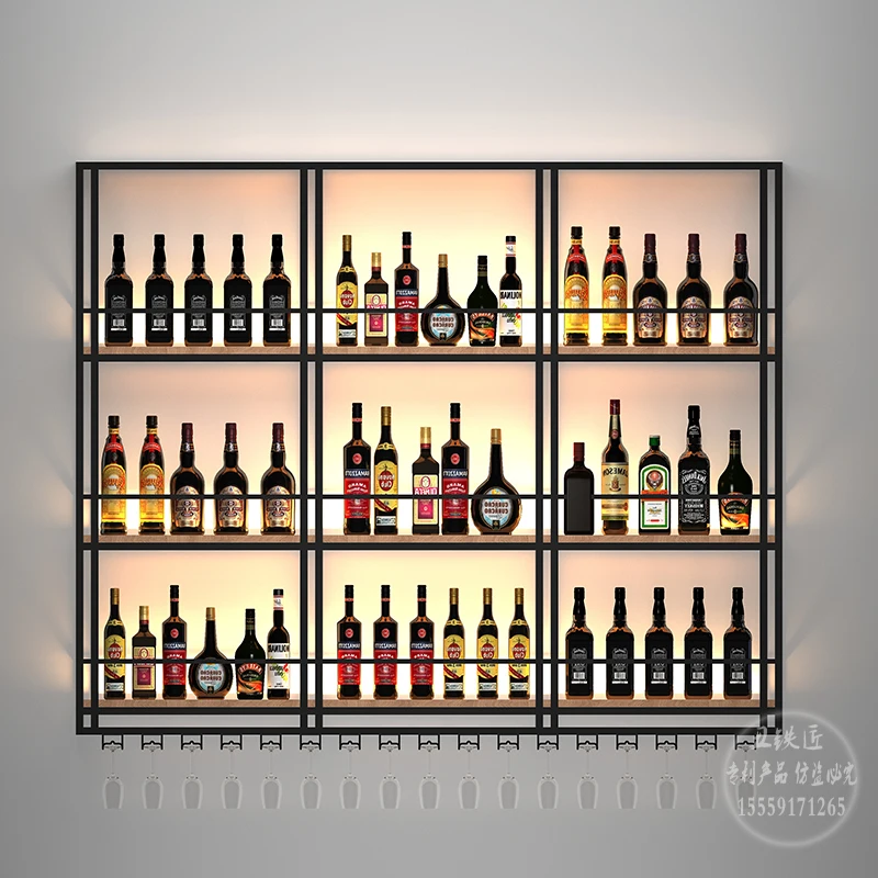 Wine Cabinet Display Rack Wall Mounted Bar Wine Rack Restaurant Wall Shelf
Wine Cabinet Display Rack Wall Mounted Bar Wine Rack Restaurant Wall Shelf