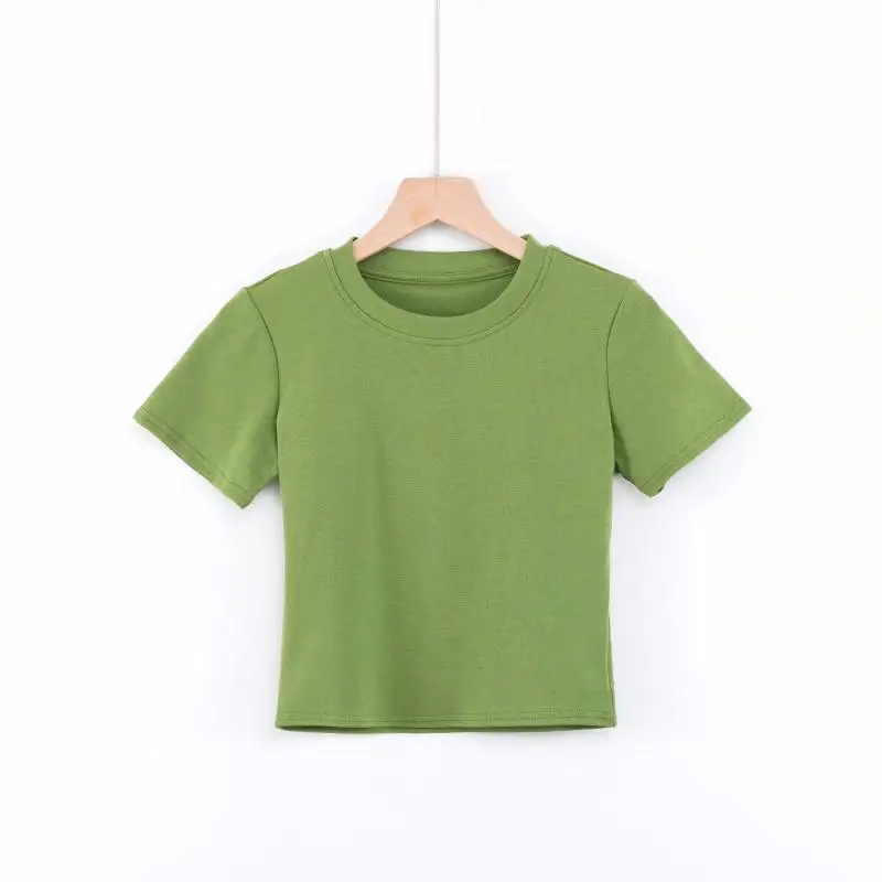 Новая летняя круглая женская футболка Ne с высокой талией ort Sve Simple Color Base Layer Trendy INS Top Street Sle Cotto... 
Новая летняя круглая женская футболка Ne с высокой талией ort Sve Simple Color Base Layer Trendy INS Top Street Sle Cotto...