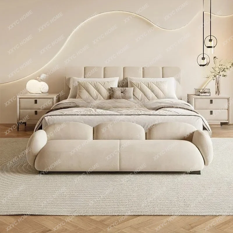 Cream wind fine velvet fabric bedside stool bedroom light luxury bench shoe changing stool
Cream wind fine velvet fabric bedside stool bedroom light luxury bench shoe changing stool