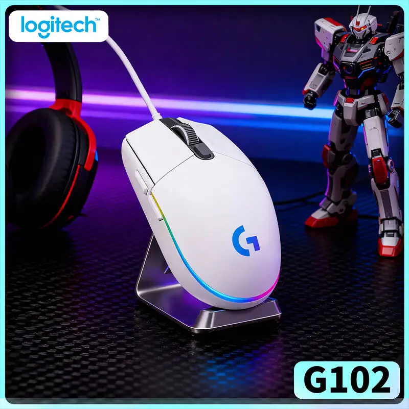 Logitech G102 Prodigy Gaming Mouse, 8000 DPI Adjustable, Mechanical Buttons, RGB Lighting, 6 Customizable Keys for Gamers
Logitech G102 Prodigy Gaming Mouse, 8000 DPI Adjustable, Mechanical Buttons, RGB Lighting, 6 Customizable Keys for Gamers