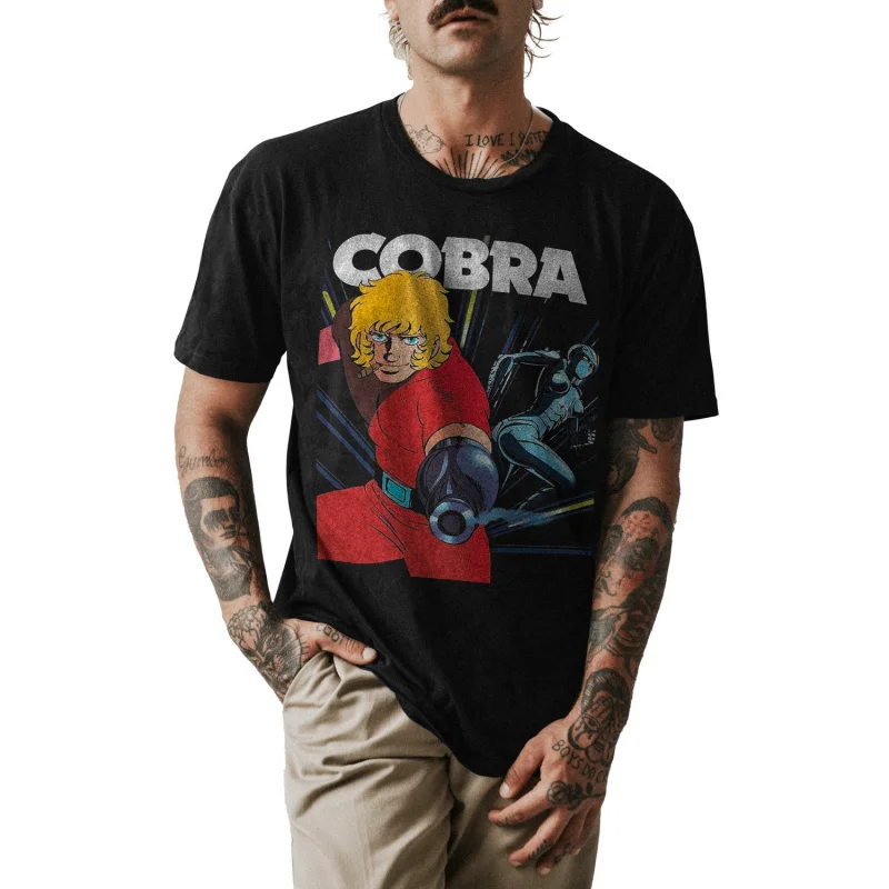 80s vintage manga Cobra The Space Pirate Psychogun Kobura Adventure Anime t shirt large size tops cartoon Graphic Y2K clothes
80s vintage manga Cobra The Space Pirate Psychogun Kobura Adventure Anime t shirt large size tops cartoon Graphic Y2K clothes