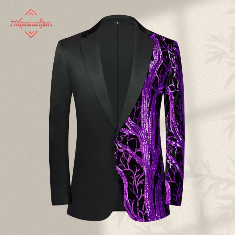 Fashion Men Sequin Suit Jacket New Male Luxurious Wedding Dance Party Performance Dress Male Blazer Coats
Fashion Men Sequin Suit Jacket New Male Luxurious Wedding Dance Party Performance Dress Male Blazer Coats