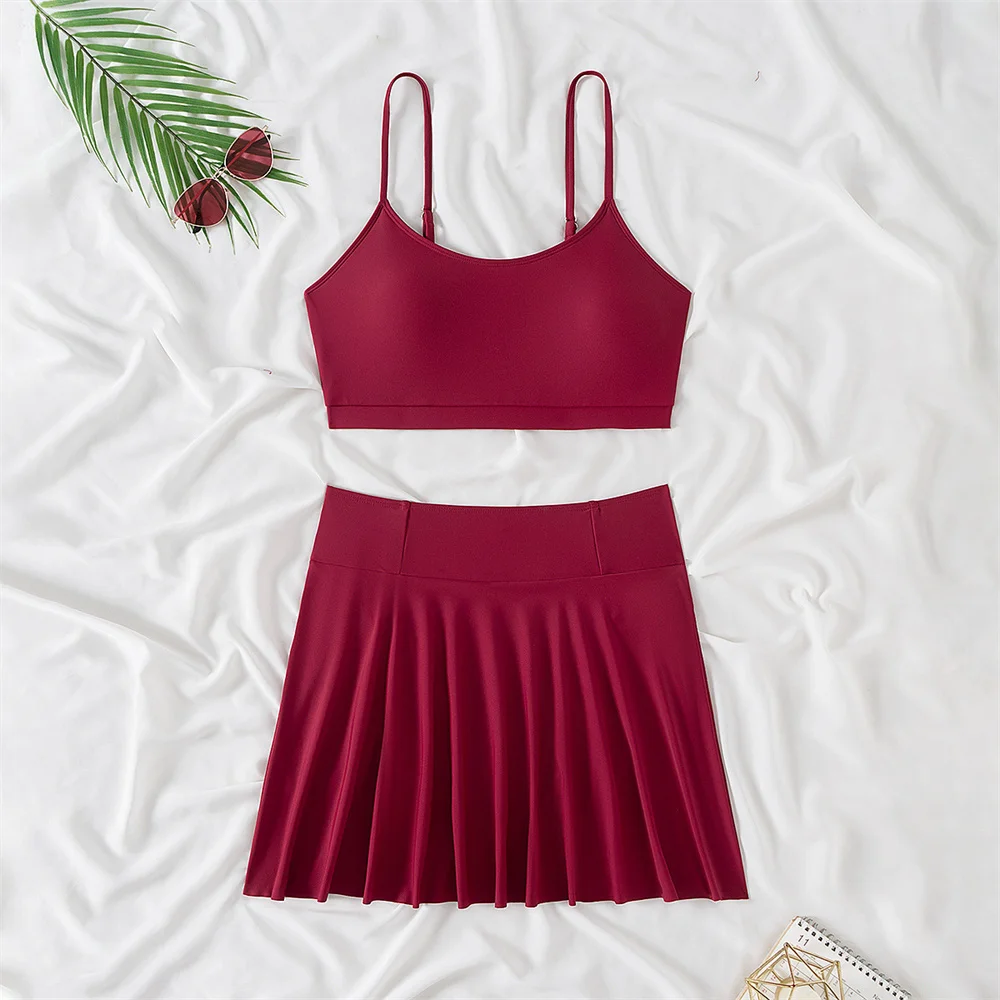 High Waist Pleated Skirt Sets Push Up Sling Bikinitwo Piece Swimsuit Vacation Swimwear Women Bathing Suit Beach Biquini Outfits
High Waist Pleated Skirt Sets Push Up Sling Bikinitwo Piece Swimsuit Vacation Swimwear Women Bathing Suit Beach Biquini Outfits