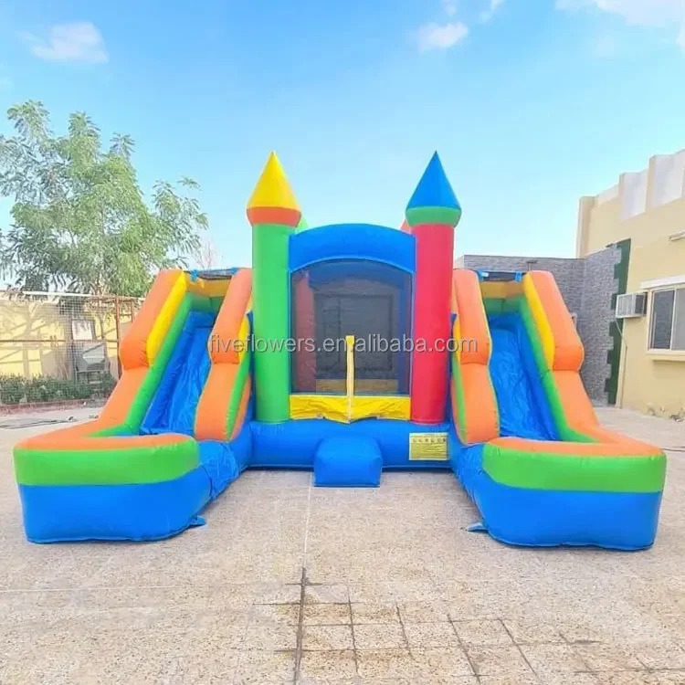 Classical Inflatable Castle with Pool and Slide Outdoor Bouncy House with air Pump
Classical Inflatable Castle with Pool and Slide Outdoor Bouncy House with air Pump