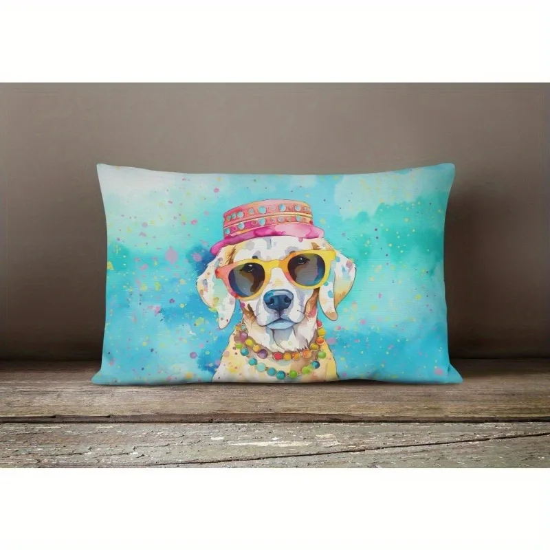 Single Hippie Style Dog Pillow Pattern Print Pillowcase, Soft Material Decorative Bedding For Living Room Sofa And Bedroom
Single Hippie Style Dog Pillow Pattern Print Pillowcase, Soft Material Decorative Bedding For Living Room Sofa And Bedroom