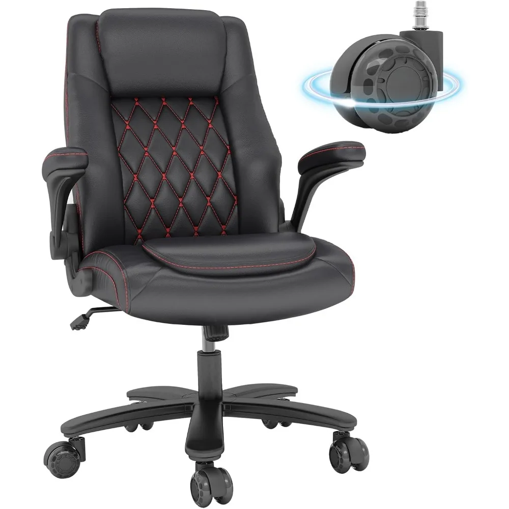 Большое и высокое офисное кресло 400 фунтов, офисное кресло с высокой спинкой и резиновыми колесами, кожаное кресло для компьютерного стола с откидной спинкой
Большое и высокое офисное кресло 400 фунтов, офисное кресло с высокой спинкой и резиновыми колесами, кожаное кресло для компьютерного стола с откидной спинкой