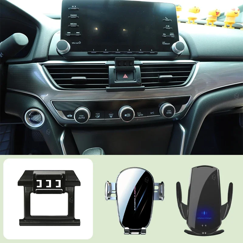 Car Mobile Phone Holder For Honda Accord 10/10.5th 2018-2022 Car Special Bracket Base Mobile Support Wireless Charging Bracket
Car Mobile Phone Holder For Honda Accord 10/10.5th 2018-2022 Car Special Bracket Base Mobile Support Wireless Charging Bracket